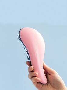 1pc Soft Solid Color Hair Brush, Scalp Massager Hair Styler Tool Suitable For All Hair Types, Gift For Men & Women, Mother's Day Gift, Back To School, Travel Holiday Essentials, Hair Accessories For Women, Brushes, Edge Brush, Detangling Brush, Ball Brush, Mini Hair Brush Set, Wooden Comb, Hair Brush, Hair Brush Set, Comb Hair, Comb For Curls, Detangling Brush, Hair Brush For Women, Hair, Hair Products, Hair Tools, Hair Stuff, Barber, Barber Accessories, Barbershop, Hairdressing Equipment - Multicolor - View 6