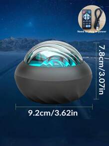 1 Stück USB Aurora Atmosphäre Projektionsleuchte, Fernbedienung, LED Projektionsleuchte, dekorative Fotografie Party Projektionsleuchte Atmosphäre Leuchte, Sternenhimmel Projektor Wasserrippel Leuchte Kleine Nachtleuchte Sternenhimmel Premium Internet-Star Hintergrundleuchte, Wasserrippel Atmosphäre Leuchte Sternenhimmel Projektionsleuchte Kreative bunte Aurora Lichtprojektion Nachtlicht