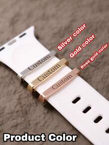 Custom Watch Band Charm,Personalized Watch Charm Accessories,Customized Smart Watch Charm,Strap Decoration,Customizable Birthday Gifts,Wedding Gifts,Anniversary Gifts,Valentine's Day Gifts,Mother's Day Gifts, Father's Day Gifts,Suitable For Him/Her,Bridesmaids,Boyfriend,Girlfriend,Bestie,Colleague,Women,Men,Students,Jewelry & Watches,Season Picks,Elegant Outfit - Style a - View 4