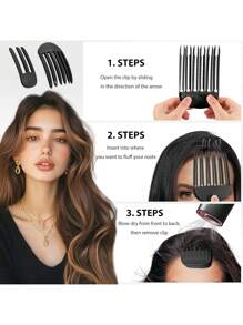 1Pc High Skull Artifact Volumizing Hair Clips, Natural Fluffy Hair Root Lifting Tool, Curler Bangs Roller For Women And Girls, Thin Curly Hair Long And Short Hair, Manual Hair Styling Tools Teeth High Skull Artifact No Trace Hair Clips, High Skull Top Artifact Hair Root Fluffy Clip, Top Fixed Forehead Hairpin Artifact Fluffy Hair Slouchy People Fluffy High Crown Volume Bouffant Hair Styler Combs,Hair Dryer,Hair, Accessories, Hair Products, Hair Tools, Hair Stuff, Hair Care, Curly Hair Brush, Barber, Barber Accessories, Hairdressing Equipment,Travel Essentials,Travel Essential,Hairstyle,Hairdressing,Hair,Travel,Hair Products,Hair Tools,Hair Stuff,Barber,Barber Accessories,Barbershop,Hairdressing Equipment