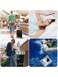 1/2/3pcs Clear Travel Toiletry Bag, Leak-Proof Airport Liquids Travel Bag With Hanging Rope,Airport Security Liquids Bags, Reusable Quart Size Travel Bag,Travel Accessories Makeup Bags, Waterproof Wash Bags Travel Essentials Vacation Summer Holiday Back To School - Multicolor - View 8