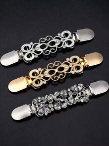 1/3 Stücke vintage Hemdblusenkleider-Clips, Cardiganbrosche, 3 Stilarten für Frauen zur Raffung von Pullover, Schals und Strickjacken