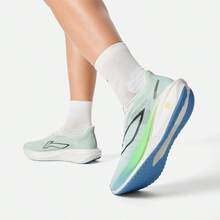 LI-NING FEIDIAN 5 CHALLENGER Men Running Shoes Professional Sports ARMV001 Legit Official Store - 標準白/空藍色 - 查看 8