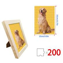 1 szt. Puzzle na zamówienie, z ramą lub tylko puzzle, prześlij swoje zdjęcie, aby uzyskać wyjątkową sztukę ścienną do domu, spersonalizowane prezenty na rocznicę ślubu, spersonalizowane zdjęcia dla członków rodziny - Wielokolorowe - Zobacz 10