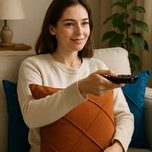 Kit Of 4 Draped Suede Cushion Covers 45x45 With Invisible Zipper - 4 Đất nung. - Xem 4