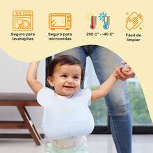 babero de silicon para bebé - Azul - Ver 5