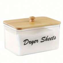 1 Stück Badezimmer Seifenspender Set, Badezimmer Organizer Zubehör Zahnbürstenhalter, Reinigungsstäbchen Halter Gläser, Zahnputzbecher, Seifenschale, Boho Rustikale Badezimmer Dekoration, Badezimmer Zubehör Aufbewahrung, Reinigungsmittel Behälter, Wohnheim Wäsche Aufbewahrungsbox mit Bambusdeckel