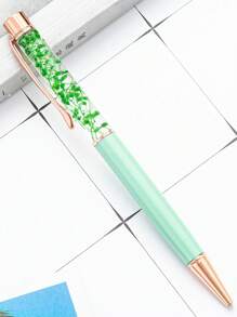 2pcs Random Dried Flower Ball Point Pen. Elegant Ballpoint Pen, Suitable For Women, Girls, Teachers, School, Office As Graduation Gift. Black Ink, Medium Nib. Suitable For Females, Girlfriends, Daughters, Teachers And Others, Or Can Be Placed In Office, Stationery Shop, Home, School, Etc. School Supplies,Back To School