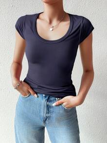 Women T-Shirts - Dark Green - View 2