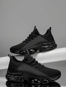 Men's Outdoor Hiking Shoes – Anti-Slip, Shock-Absorbing, Waterproof For Trail Running - Black - View 2