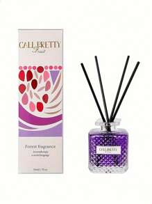 1 bottiglia di olio essenziale di lavanda in vetro con diffusore in canna, 50 ml, serie di aromaterapia da viaggio, profumazione per la casa, adatto per camera da letto, soggiorno, bagno, durevole, molto adatto per Natale, Ognissanti, laurea, Ringraziamento, San Valentino