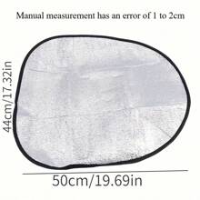 1 pieza Cubierta protectora de aluminio para el volante del coche de verano, anticalórica, plegable, de aislamiento térmico y anticoptaminación