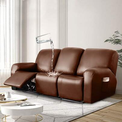 1 tấm bọc ghế sofa co giãn chống thấm nước, vỏ ghế ngả màu trơn, vỏ bọc ghế ngả bảo vệ đồ đạc, dùng cho phòng ngủ, văn phòng, phòng khách, trang trí nhà cửa