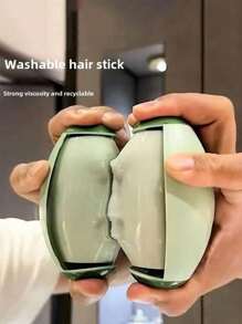 2pcs Washable And Reusable Strong Drum Hair Remover, Clothing Hair Remover, Removable And Washable, No Damage To Clothes, Small And Portable Pocket Hair Remover, Home Cleaning Tool, Clothing Care Products, Used To Stick Hair, Clothes, Pets And Furniture Cleaning, Saving Time
