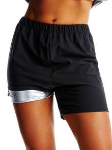 1set,Outdoor Sports Short Sleeved Shorts Body Shaping Sweatshirt Set, Suitable For Cycling, Hiking, Fitness, Yoga And Other Sports, Cross-Border Hot Selling Women's Short Sleeved Shorts Coated Sweatshirt Set Workout Clothes 1set,Outdoor Sports Sweatshirt Long Sleeved Long Pants Shapewear Set, Suitable For Yoga, Running, Cycling, Hiking And Other Sports, Cross-Border Hot Selling Women's Long Sleeved Long Pants Sweatshirt Set Workout Women Sets - Silver - View 6