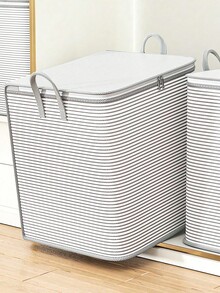 1 件灰色收纳袋无纺布衣柜整理袋衣服被子收纳袋大容量搬家包装袋行李袋大容量无纺布被子衣服收纳袋衣服包装盒被子整理袋收纳袋防尘布衣服收纳袋旅行必需品旅行配件度假暑假返校