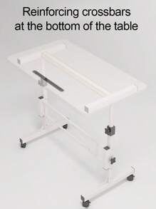 Scrivania mobile per computer per piccoli spazi, scrivania con ruote regolabile in altezza, scrivania portatile in piedi con ruote per l'ufficio domestico