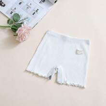 1 pieza/5 piezas Short de seguridad de verano para niñas, forro de entrepierna 100% de algodón delgado, pantalones cortos interiores anti-exposición para niñas, ropa interior para niñas