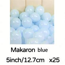 MZYI.LINGER 25 Stücke Macaron-Ballons aus weichen Süßigkeiten (5 Zoll), süße bunte Mini-Ballons, geeignet für Geburtstagsfeiern, Hochzeitsfeiern, Heimdekoration, Partyzubehör, Weihnachtsdekoration, Valentinstagsdekoration