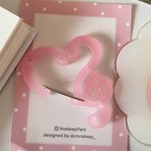7 Styles Of Thickened Porous Colored Acrylic Keychains White Wings Pink Strawberry Frosted Pendant Storage Keychain - Color - View 4