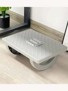 1 件脚凳，桌下足部按摩脚凳，缓解疲劳，按摩疲惫的双脚，防止交叉双腿，适用于办公室或办公桌