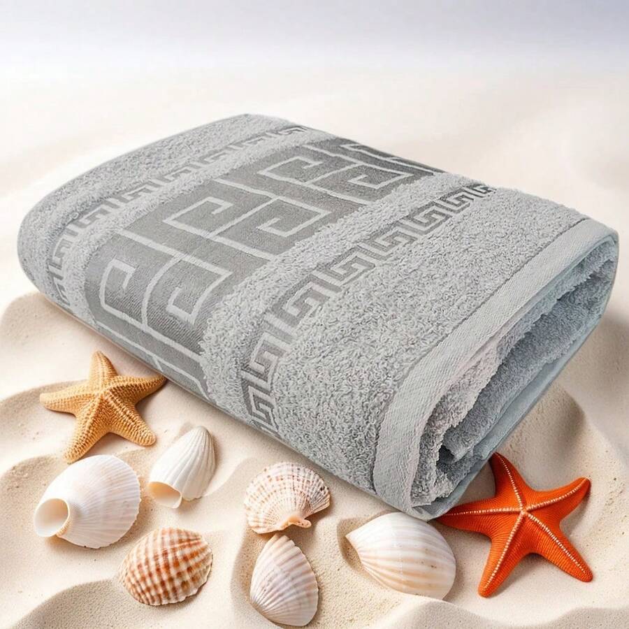 Half Bath Towel, Various Colors, 140x70cm - 400gr Soft And Absorbent - Light Grey - View 1