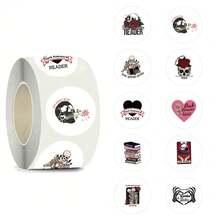 500Pcs Dark Romance Sticker Roll Cartoon Bookish Stickers Library Stickers Romance Stickers Bookish Gifts Dark Romance Merch Vinyl Waterproof Stickers For Water Bottle,Computer,Laptop,Phone,Luggage,Notebook,Fridge