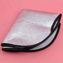 1 pieza Cubierta protectora de aluminio para el volante del coche de verano, anticalórica, plegable, de aislamiento térmico y anticoptaminación