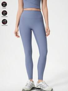 Damen Bauch-kontrollierende hohe Taille Leggings, Yoga Hosen schlank sitzend hohe Taille Kompression Strumpfhosen für Workout