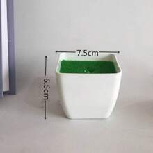 4pcs Mini Square Planter,Imitation Planter,Flower Pot, Succulent Pot, Bonsai Pot