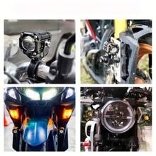 Heyword Heyword 1pc/2pcs External LED Lights For Cars And Motorcycles, Ultra-High Brightness, High And Low Beam Lights, Explosive Flashing Yellow, White, Red, And Three Color Freely Changing Flashing Lights, Off-Road Vehicle Universal Lighting Work Lights