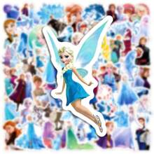 Disney Disney 50 PCS Set Of Cute Anime Stickers,Frozen Stickers,Elsa Stickers,Anna Stickers,Phone Stickers,IPad Stickers,Decals,Motorcycle,Luggage,Guitar Skateboard,Refrigerator Stickers,Computer Stickers,Cartoon Classic Stickers For Fun,Gifts,Stickers