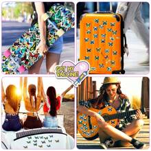 100Pcs Flower Stickers, Vinyl Waterproof Stickers For Laptop Scrapbooking Water Bottle Skateboard Luggage Cars Guitar, Colorful Aesthetic Stickers For Girls Teens Adults, Birthday Party Gifts, Back To School Gifts