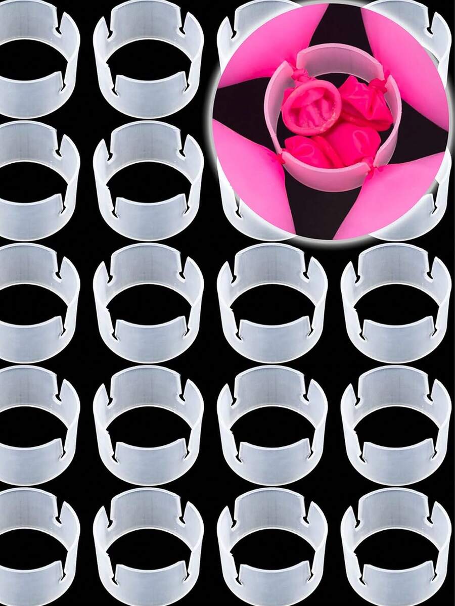 100pcs/50pcs/10pcs Decorative Balloon Ring Buckle, Balloon Arch Clip Convenient Clip Connector Balloon Clip, Suitable For Balloon Arch, Balloon Half Arch, Wedding Arch, Various Activity Arch Balloon Sealer, Easy To Operate, Time-Saving To Make Balloon Arch