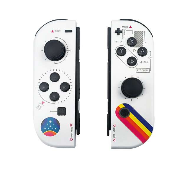 jeu de manette de jeu sans fil BK-JK001 avec capteur gyroscopique à 6 axes, double vibration et réveil à une touche, compatible avec Nintendo Switch, Switch Lite et Switch OLED