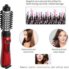 Rotating Hair Dryer Brush, Rotating Hair Brush, Rotating Blow Dryer, 3-In-1 Hot Air Styler And Rotating Hair Dryer For Dry Hair, Curl Hair, Straighten Hair