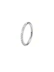 1 pieza Anillo de titanio de aleación F136 de 16G para la nariz, aro de cartílago de la oreja, tragus, aretes de aro del septo nasal G23 Joyería de perforación de titanio