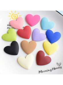 5/10pcs Heart-Shaped Fridge Magnets - Creative Home Decor Magnetic Stickers For Refrigerator, Whiteboards, Cabinets, Dishwasher - Home Decor, Birthday, Graduation Gift
