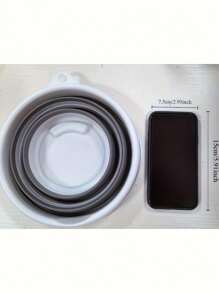 1pc Folding Bucket, Portable Outdoor Travel Small Bucket, Fishing Bucket, Plastic Foot Wash, Foot Bath, Car, Dormitory Portable Bucket, Practical And Beautiful, Does Not Take Up Space, Multifunctional Folding Bucket Home Bathroom Decoration Summer, Suitable For Bathroom, Outdoor, Dormitory, Car Washing, Watering Flowers