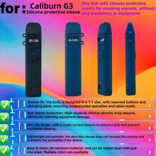 VapeSMOD Vape Mod 保护套，适用于 Caliburn G3，带纹理皮革图案的硅胶套，软壳设计，防滑、防摔、防震 - 彩色 - 查看 2