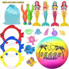 Set de 3/4/12 piezas de juguetes para bucear y jugar en la piscina - Aros de césped para jugar bajo el agua, herramientas para ejercicios de aguantar la respiración en la natación