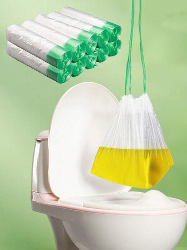 20 pièces/100 pièces Sacs poubelle jetables pour toilette de bébé, sacs de nettoyage de pot de chambre pour tout-petits, sacs en plastique pour toilette de bébé, sacs de nettoyage pour l'apprentissage de la propreté