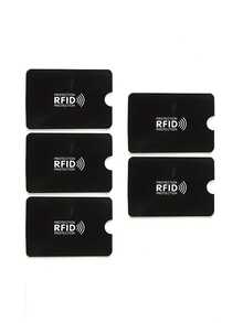 3/5/10 Piezas, Portador de tarjeta RFID, Portador de tarjeta con bloqueo RFID, Cubierta protectora de tarjeta bancaria/de identificación, Portador de tarjeta de crédito de aleación de aluminio con bloqueo RFID, Fundas con bloqueo RFID para tarjetas de crédito, Diseño delgado impermeable de lámina de aluminio, Artículos esenciales para viajes, para viajes, vuelos, negocios, hogar, campamento, al aire libre, playa, vacaciones de verano, regreso a la escuela - Multicolor - Ver 16