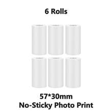 3/6/12 Rolls Of Instant Print Camera Paper, Compatible With Most Instant Print Cameras, Featuring Coreless Thermal Printing Paper That Works With 57Mm Wide Thermal Printers, Allowing For Quick Inkless Printing Suitable For Photos, Labels, Memos, And More.