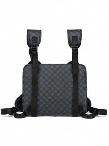 男士时尚大容量背心包，休闲斜挎胸包，适合户外、旅行、返校、父亲节礼物 - 彩色 - 查看 11