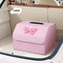 Car Trunk Storage Box Leather Multifunctional Vehicle Foldable Storage Box Organizer Car Interior Accessories