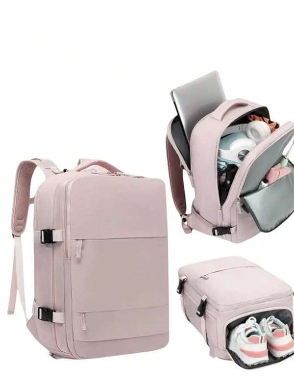 Mochila de Viaje para Cabina de Avion 45x30x20 para Vuelo Barato Equipaje de Mano y Espaciosa con Compartimento para Zapatos y Mochila Antirrobo Multifuncional para Viajes