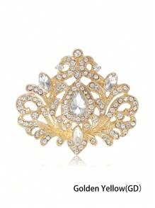 1 broche de strass para noivas, broches de casamento para mulheres, para bolsa, suéter, casaco, chapéu, sapatos, vestido, terno, temporada de casamento