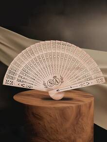 Personalized Wedding Hand Fan, Engagement Gift, Bride Gift, Party Favors, Groomsman Gift, Thank You Gift, Wholesale Personalized Wedding Guest Gifts Hand Fan - Multicolor - View 6