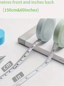 Tailored Ruler, Mini Soft Ruler, 1.5-Meter Plastic Tape Measure, Rubber Ruler, Telescopic Measuring Ruler, Fully Automatic Three Gauge Ruler